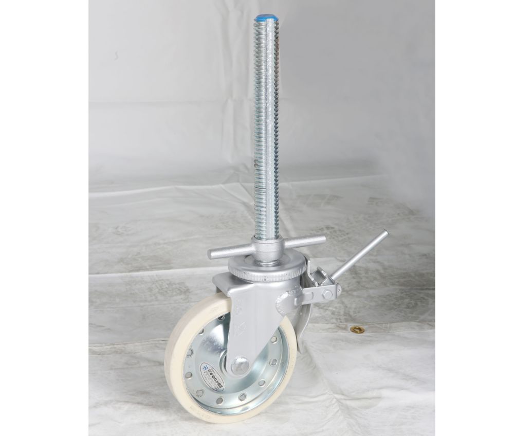 ジャッキ付キャスター白車輪タイプ